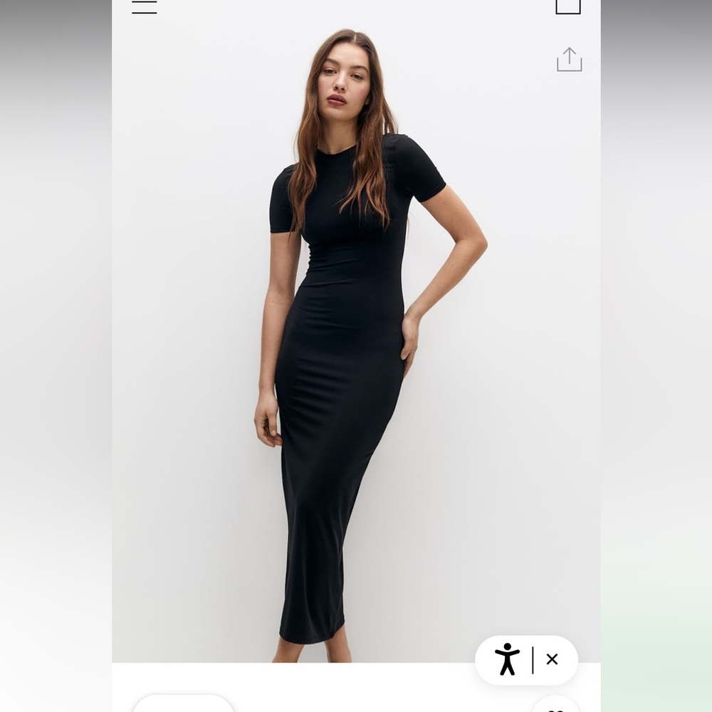 Pull & Bear black midi dress!